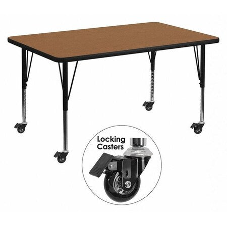 Flash Furniture Office Furniture XU-A3672-REC-OAK-T-P-CAS-GG - product photo 1