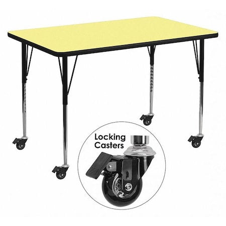 Flash Furniture Office Furniture XU-A3048-REC-YEL-T-A-CAS-GG - product photo 1
