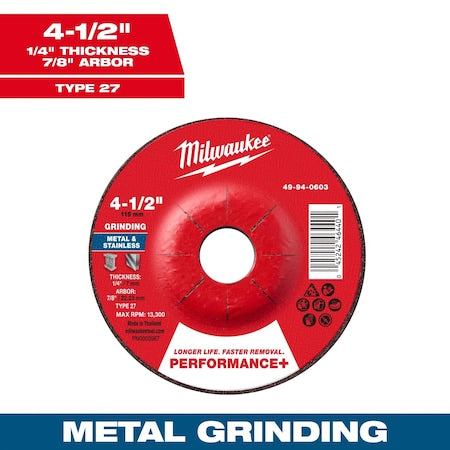 Milwaukee Tool Grinding Wheel 49-94-0603 - product photo 1