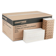 COASTWIDE CW58045 Paper Towel, 9.25 x 9.5 in, White