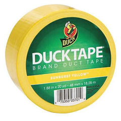Duck HC1304966 Duct Tape, Single Roll, Yellow, Pack of 50 - product photo 1