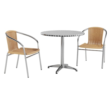 Flash Furniture Kitchen Furniture TLH-ALUM-32RD-020BGECHR2-GG - product photo 1