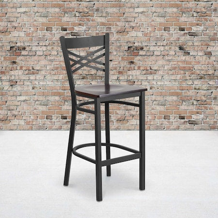 Flash Furniture Kitchen Furniture 2-XU-6F8BXBK-BAR-WALW-GG - product photo 1