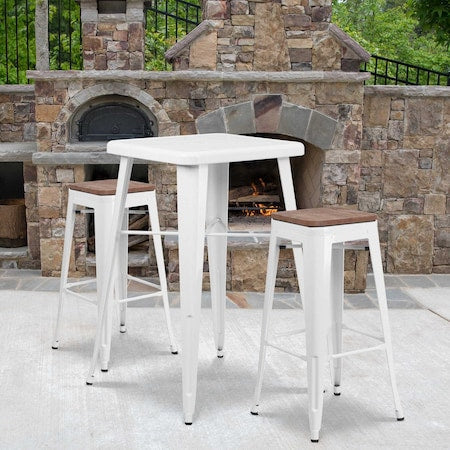 Flash Furniture Kitchen Furniture 4-CH-31320-30-WH-WD-GG - product photo 1