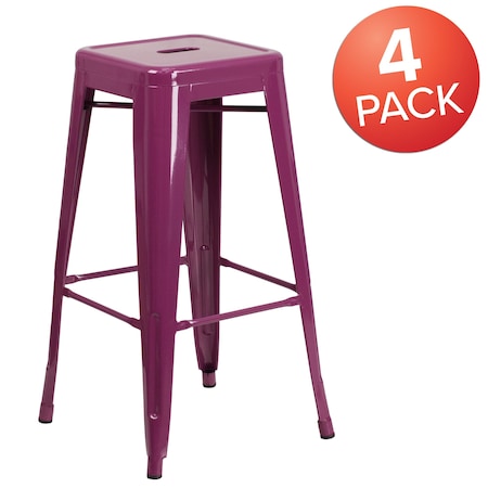 Flash Furniture Kitchen Furniture 4-ET-BT3503-30-PUR-GG - product photo 1