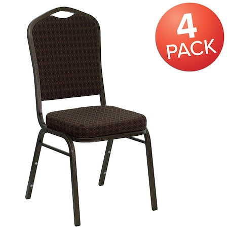 Flash Furniture Office Furniture 4-NG-C01-BROWN-GV-GG - product photo 1