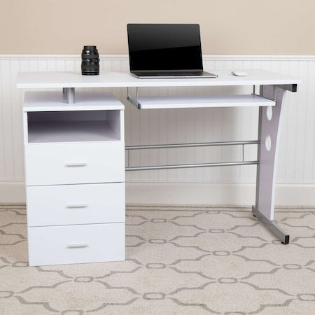 Flash Furniture Office Furniture NAN-WK-008-WH-GG - product photo 1