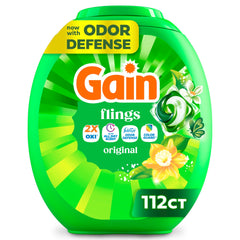 Gain 80365599 Laundry Detergent Pacs Tablet, 112 Count