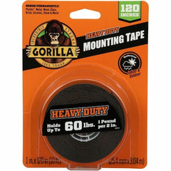GORILLA 102441 Mounting Tape, 1" x 120" ( ), Black - product photo 1