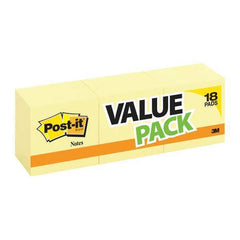 Post-it Self Stick Note 654-14+4YW, 3 in x 3 in, 18 Count - product photo 1