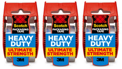 Scotch 02878 Packing Tape, 3 Count, Clear