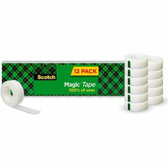 Scotch MMM810K12 Clear Tape, 12 Rolls, Pack of 12 - product photo 1
