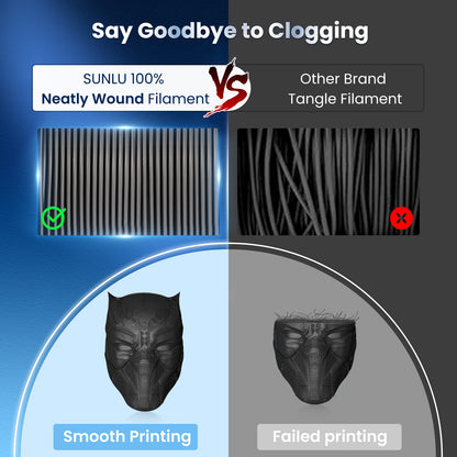 SUNLU Thermoplastic Filament PLA Plus 3D Filament SL-BK/BK, 2 kg – view 4