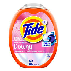 Tide 30772118078 Laundry Detergent Pacs Tablet, 63 Count