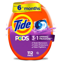 Tide 80367594 Laundry Detergent Pacs Tablet, 112 Count
