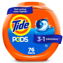Tide 80735046 Laundry Detergent Pacs Tablet, 76 Count