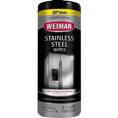 Weiman 92 Wet Cleaning Wipes, Canister, White